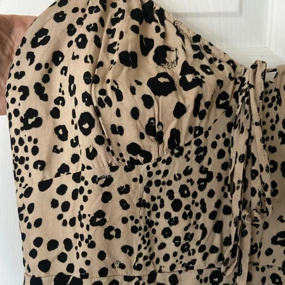 Bailey Rose Cheetah Print Mini Dress dolls kill size M Small mob wife sexy 🐆 - Picture 4 of 7